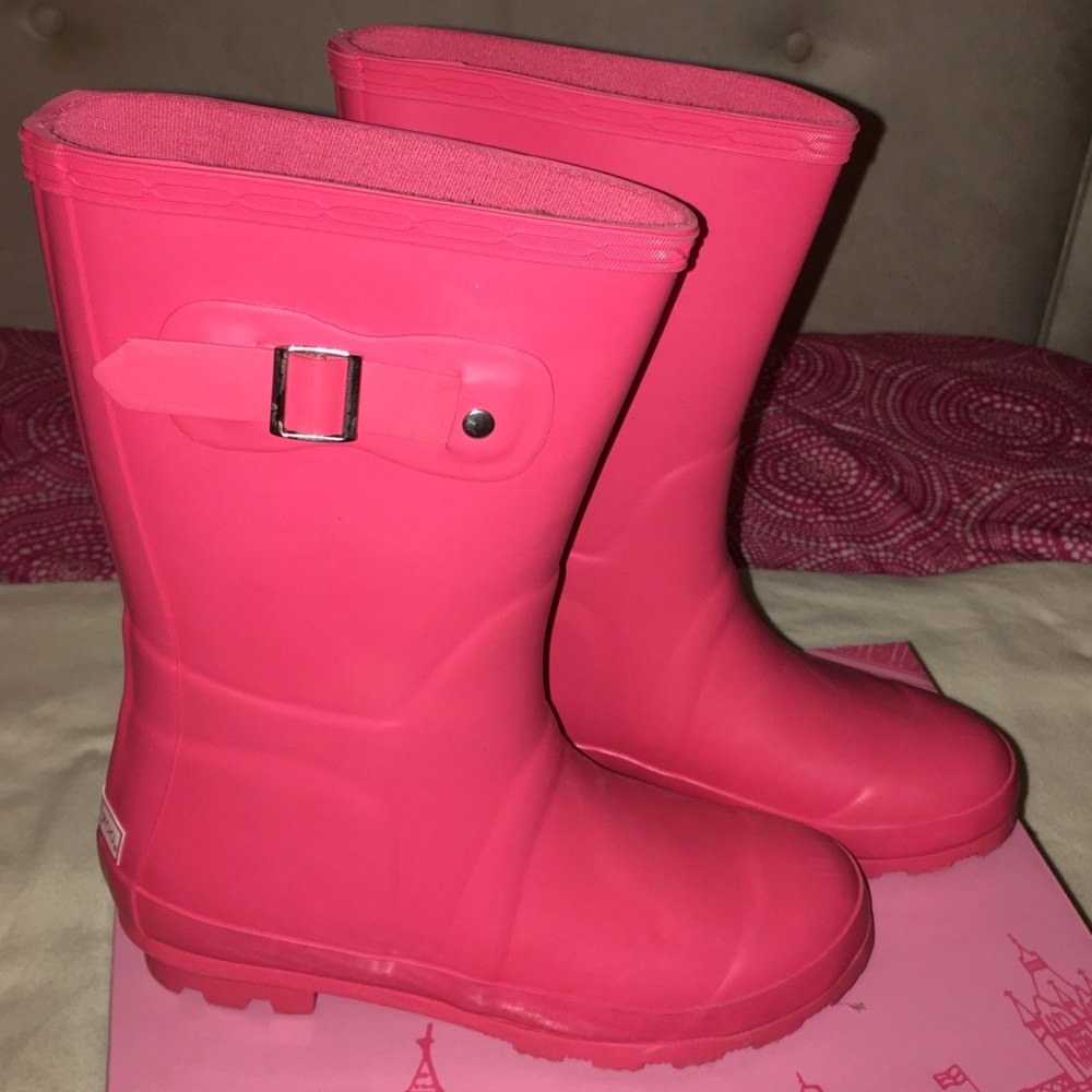 London Fog Classic Girls Pink Galoshes. Sz3